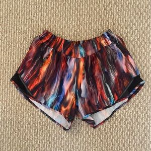 Multicolor lulu lemon 4 inch inseam hotty hot shorts